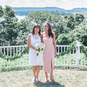 Cushnie Blush Strapless Dress